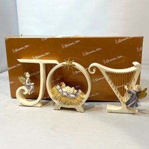 Vintage Roman Inc JOY Letters Figurine Excellent Condition and RARE!